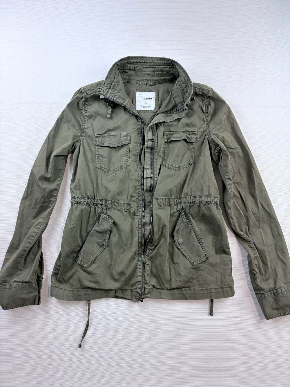 Sonoma Goods For Life Olive Green Utility Jacket Size Small